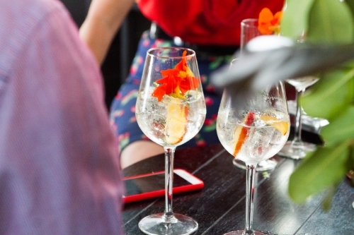 Bar Drinks - Australian Stock Image