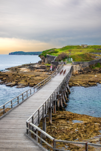 Bare Island vertical - Australian Stock Image