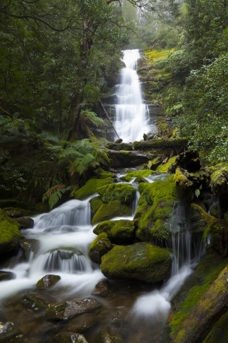 Bastion Cascades - Tasmania - Australian Stock Image