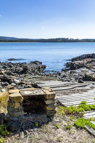 BBQ and camping spot on the coast - Australian Stock Image