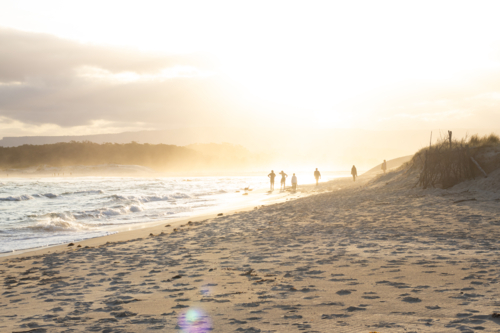 Beach at sunset - Australian Stock Image