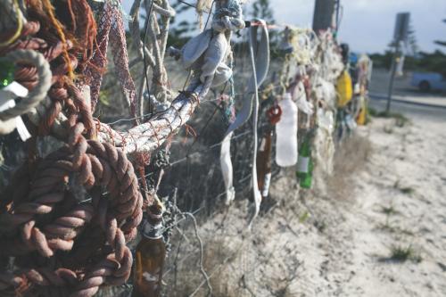 Beach fence - Australian Stock Image