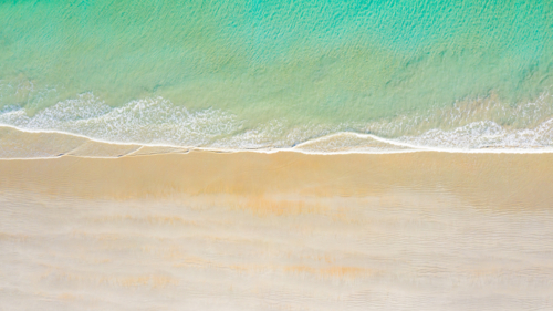 Beach Top Down - Australian Stock Image