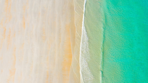 Beach Top Down - Australian Stock Image