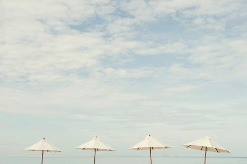 Beach Umbrellas - Australian Stock Image