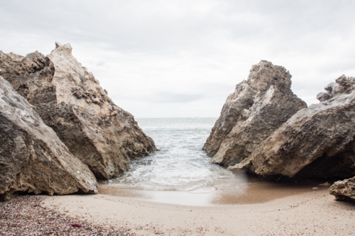 Beach with rock formations - Australian Stock Image