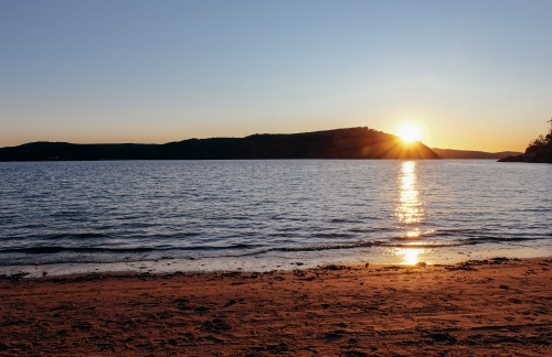 Beautiful sunset on the beach - Australian Stock Image