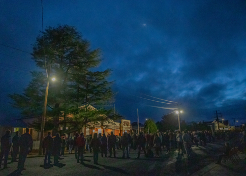 Before dawn on an Anzac Day morning - Australian Stock Image