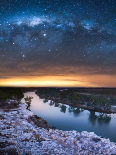 Big Bend on the Murray River - Australian Stock Image