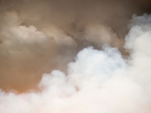 Billowing cloud of smoke - Australian Stock Image