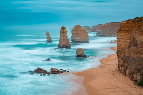 Blue morning at Twelve apostles - Australian Stock Image