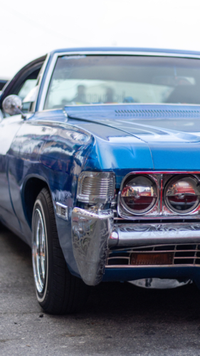 Blue Muscle Car - Australian Stock Image