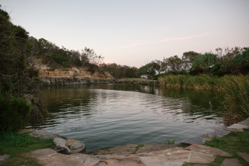 Blue Pool, Angourie - Australian Stock Image