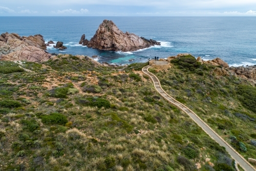 Boardwalk leading to Sugarloaf Rock along the coast of Western Australia