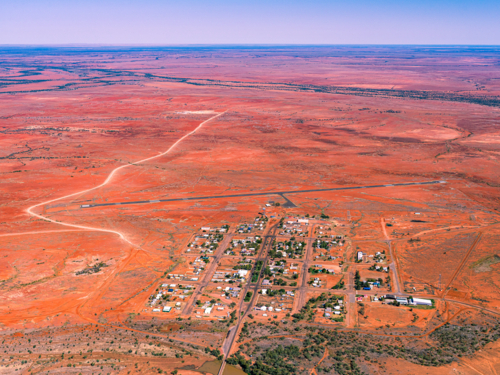 Boulia Township - Australian Stock Image