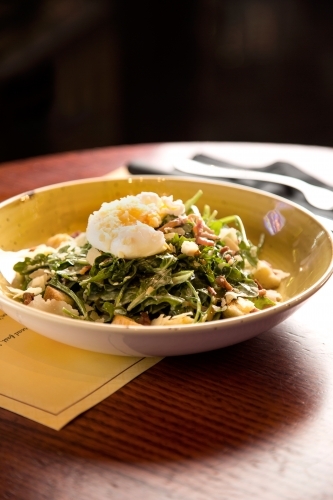 Bowl of Caesar salad - Australian Stock Image