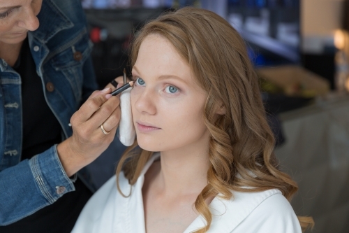 Bridal preparation - Australian Stock Image