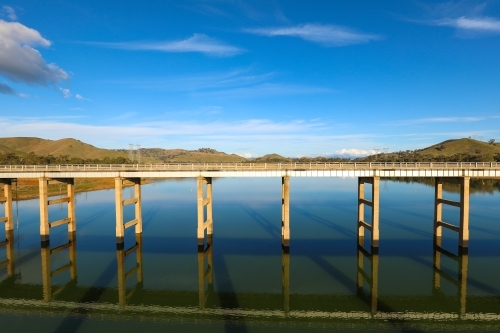 Bridge over Lake Eildon in the Central Highlands region of Victoria - Australian Stock Image