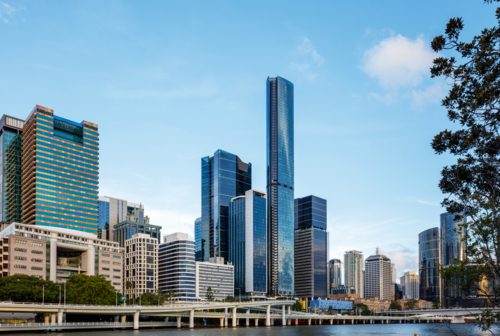 Brisbane City Skyline - Australian Stock Image