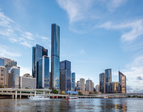Brisbane City Skyline - Australian Stock Image