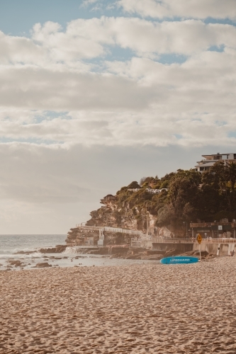 Bronte Beach headland at sunrise - Australian Stock Image