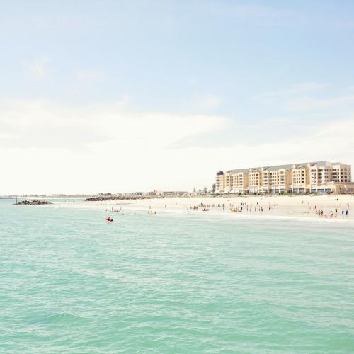 Building by a beach - Australian Stock Image