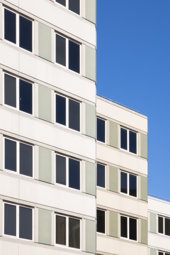 Building Facade Detail with Blue Sky - Australian Stock Image
