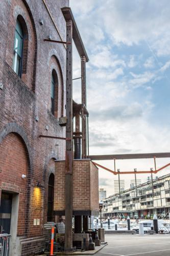 Bulidings on the wharf, walsh bay, Sydney Harbour - Australian Stock Image