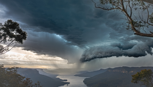 burragorang storm - Australian Stock Image