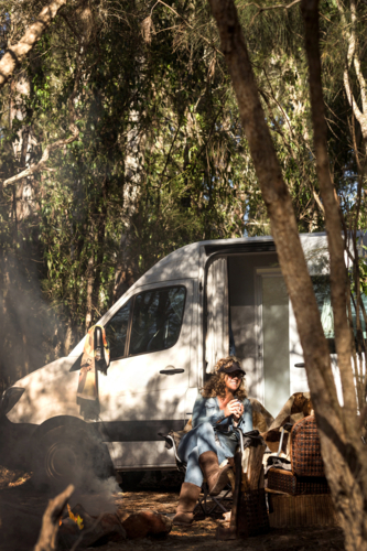 Bush Camping - Australian Stock Image