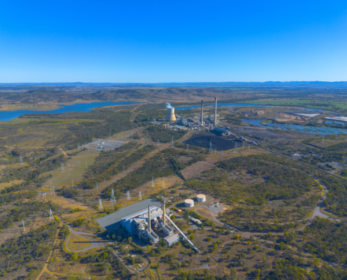 Callide Coal Mine and Power Station Near Biloela, Queensland, Australia - Australian Stock Image
