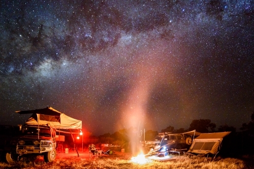 Camping under the Milkyway in outback Australia