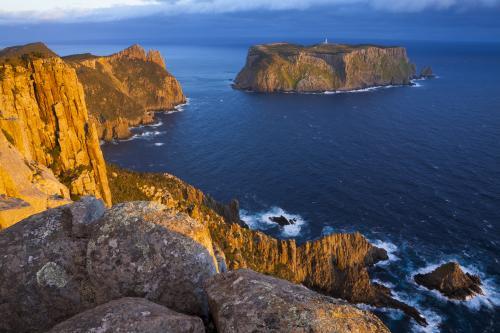 Cape Pillar and Tasman Island - Australian Stock Image