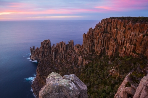 Cape Raoul - Tasman National Park - Tasmania - Australian Stock Image