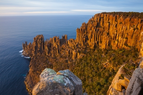 Cape Raoul - Tasman National Park - Tasmania - Australian Stock Image