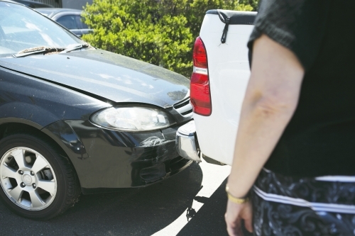 Car accident close up - Australian Stock Image