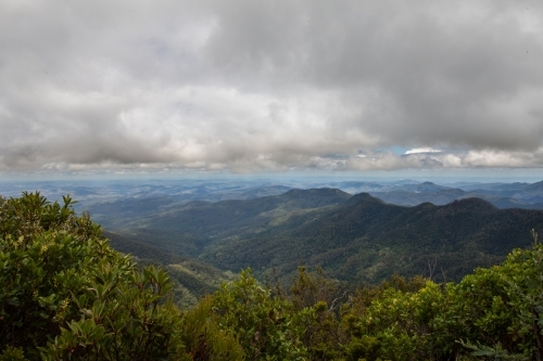 Carey's Peak lookout over mountain view