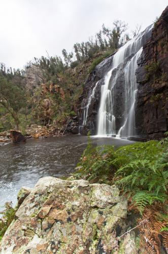 Cascading waterfall in national park - Australian Stock Image