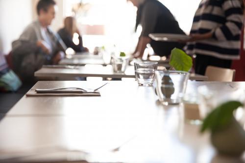 Casual dining at a local gem - Australian Stock Image