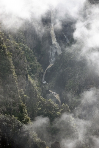 Catchment area and waterfall - Australian Stock Image
