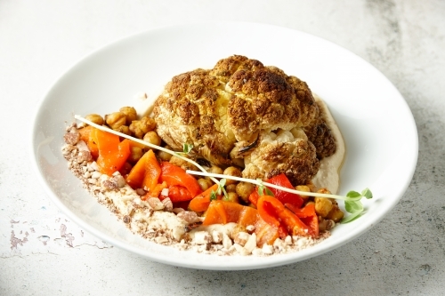 Cauliflower salad - Australian Stock Image
