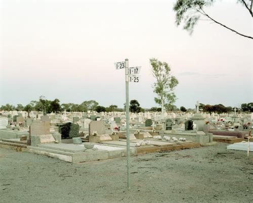 Cemetary in remote town - Australian Stock Image
