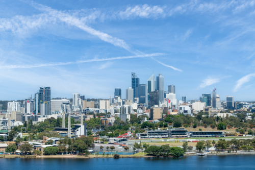 Central Perth City Skyline - Australian Stock Image