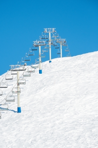 Chairlifts to the summit.