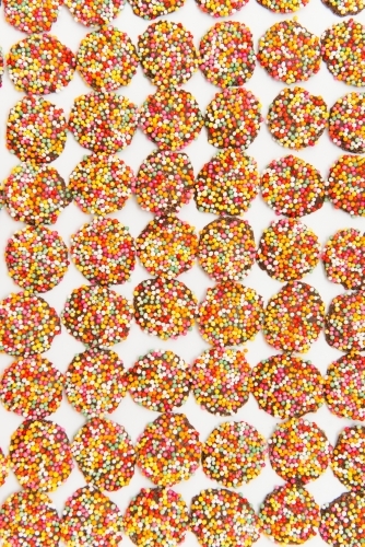 Chocolate Freckles filling frame - Australian Stock Image