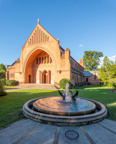 christ church anglican cathedral, in grafton new south wales australia, built in 1884 - Australian Stock Image