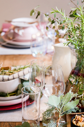 Christmas Table Styling - Australian Stock Image