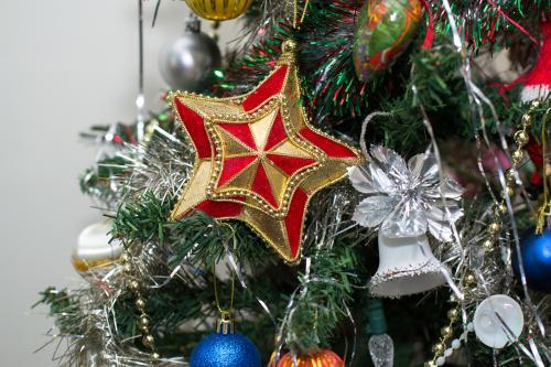 Christmas tree ornaments - Australian Stock Image
