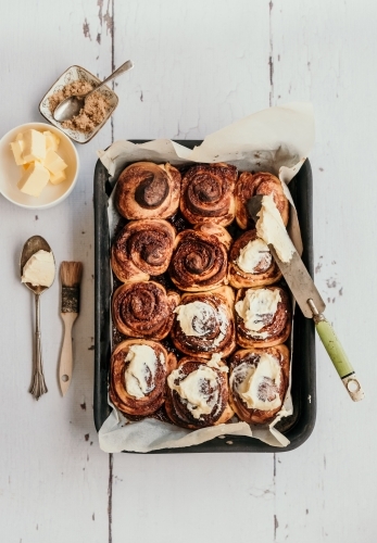 Cinnamon scrolls - Australian Stock Image