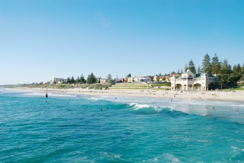 Clear Summer Day At Cottesloe Beach - Australian Stock Image
